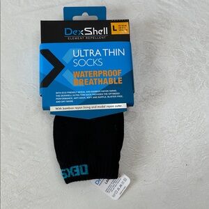 DexShell Ultra Thin Waterproof, Breathable Socks - Black